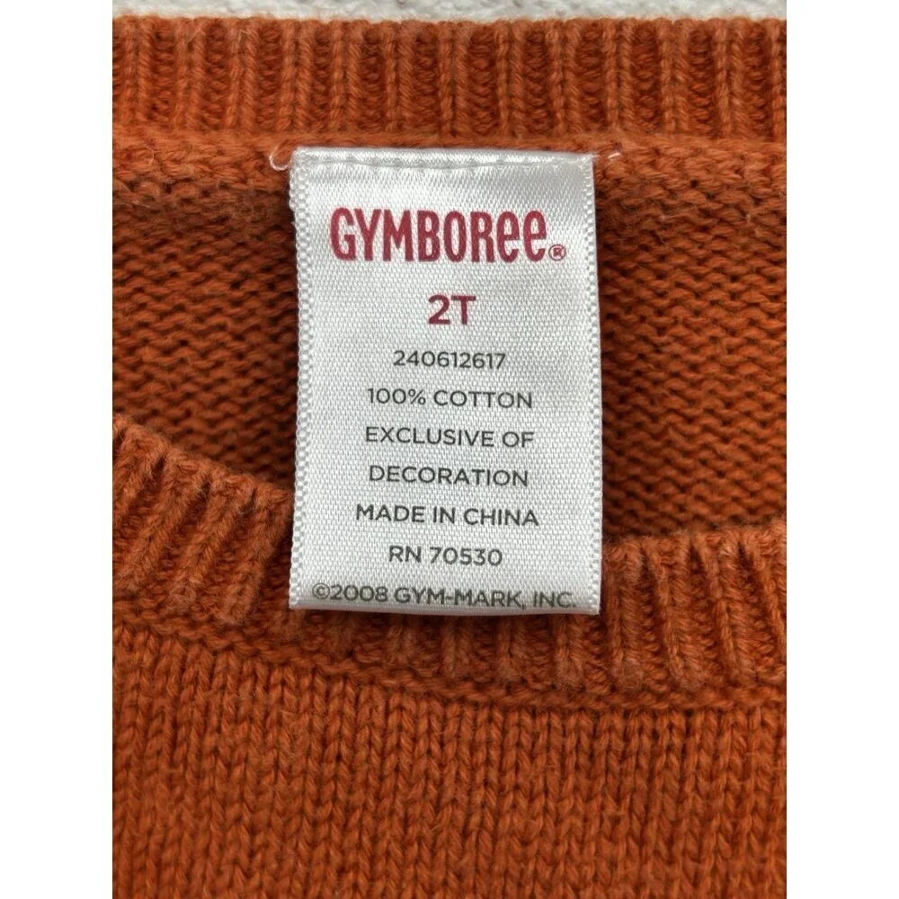 Gymboree fall for monkeys sweater Size 2T autumn thanksgiving halloween Fall